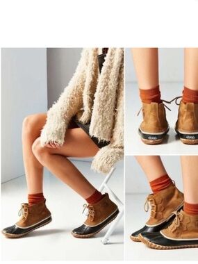 SOREL Out N About Lace-Up Ankle Duck Waterproof Boots Women’s Size 7